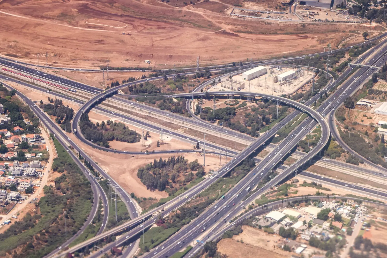Highway interchange and bridge infrastructure